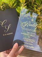 Image result for Acrylic Wedding Invitations