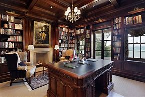 Image result for Dark Wood Old Home Aesthetic Office