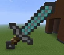 Image result for Minecraft Diamond Sword Statue