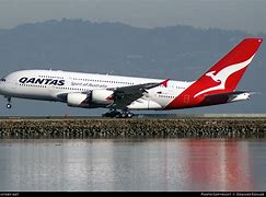 Image result for San Francisco Airport Qantas A380
