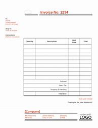 Image result for Free Sales Invoice Template