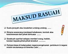 Image result for APA Itu Rasuah