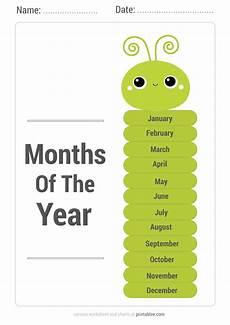 6 Best Free Printable Months Of The Year Chart