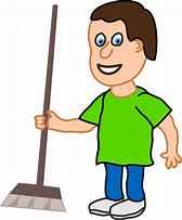 Image result for Man Sweeping Floor Cartoon