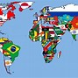 Image result for World Map and Flags