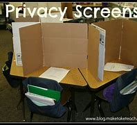 Image result for Large Corner Desk Privacy Cardboard Scree