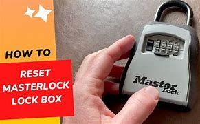 Image result for Reset Master Lock Combination Box