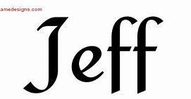 Image result for Name Jeff Lettering