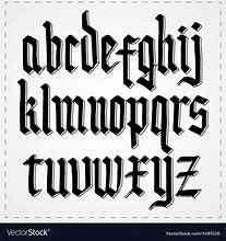 Image result for Gothic Medieval Font Alphabet