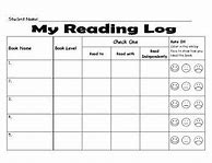 Image result for First Grade Reading Log