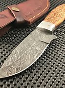 Image result for Damascus Steel Skinning Knife
