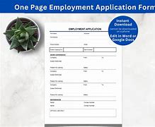 Image result for Blank Job Application Form PDF