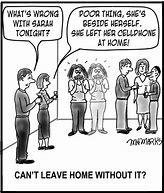 Image result for Forgot Cell Phone Cartoon