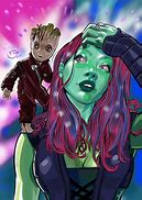 Image result for Gamora Baby Groot