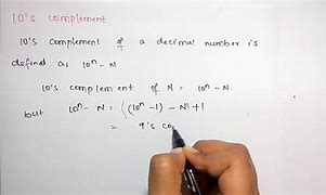 Image result for 10 S Complement