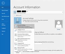 Image result for Outlook Account Settings Windows 1.0