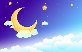 Image result for Night Sky Moon and Stars Clip Art