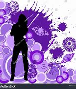 Image result for Girl Silhouette with Purple Background