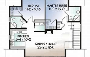 Image result for 2 Bedroom Garage Apartment Plans