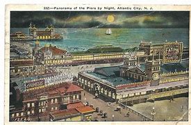 Image result for Postcard Peir Atlantic City Airplane