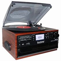 Image result for Record Player with Cassette and CD