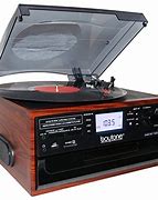 Image result for Record Player Stereo with Cassette and CD