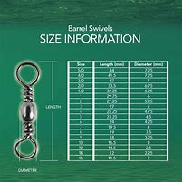 Image result for Eagle Claw Fishing Split Ring Size Chart