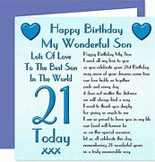 Image result for Happy 21st Birthday to My Son