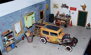 Image result for Garage Shop Car Model Dioramas