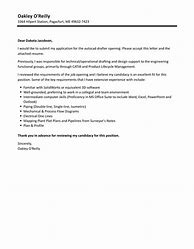 Image result for Autocad Drafter Cover Letter Sample