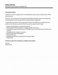 Image result for CAD Cover Letter