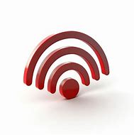 Image result for Simble of Wi-Fi in Red Color