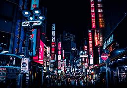 Image result for 4K Japan Night City Background