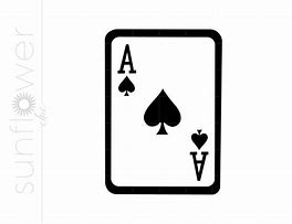 Image result for Ace of Spades Card SVG