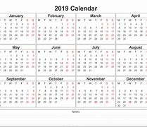 Image result for Desktop Monthly Calendars 2019