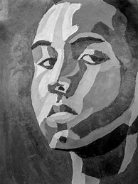 Image result for Black and White Portrait Painting