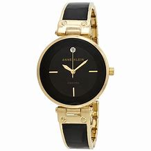Image result for Anne Klein Watch Black and Gold