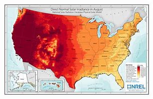 Image result for NREL Solar Resource Map
