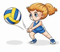 Image result for Playing Volleyball Cartoon