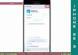 Image result for Change Email/Password iPhone SE