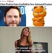 Image result for Chris Pratt Garfield Meme