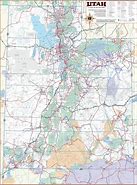 Image result for Utah Road Map with Cities