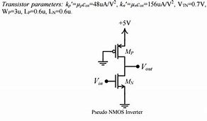 Image result for Pseudo NMOS Inverter