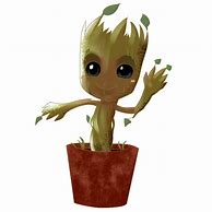Image result for Baby Groot in a Pot PNG