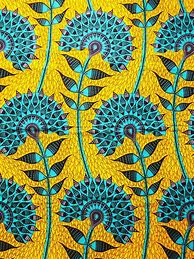 Image result for African Print Fabric Purple and Yellow