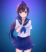Image result for Anime School Uniform Blue