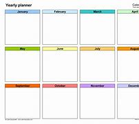 Image result for Excel Yearly Planning Calendar Template