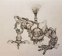 Image result for Broken Robot Drawing