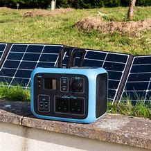 Image result for Battery with Solar Panel for Camping