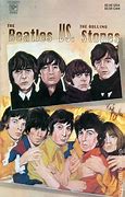 Image result for The Beatles Vs. the Stones Caricature